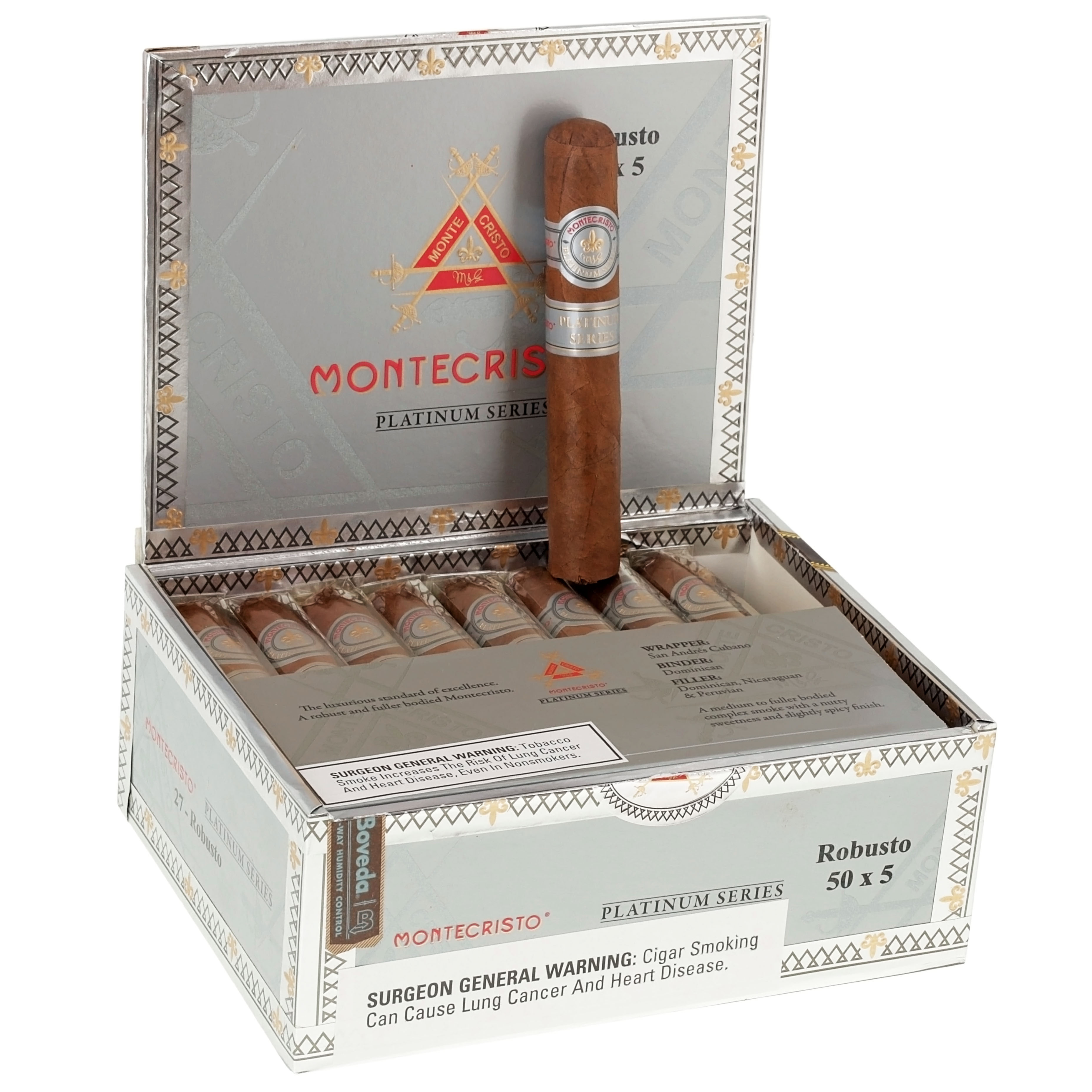 Montecristo Platinum Series packaging