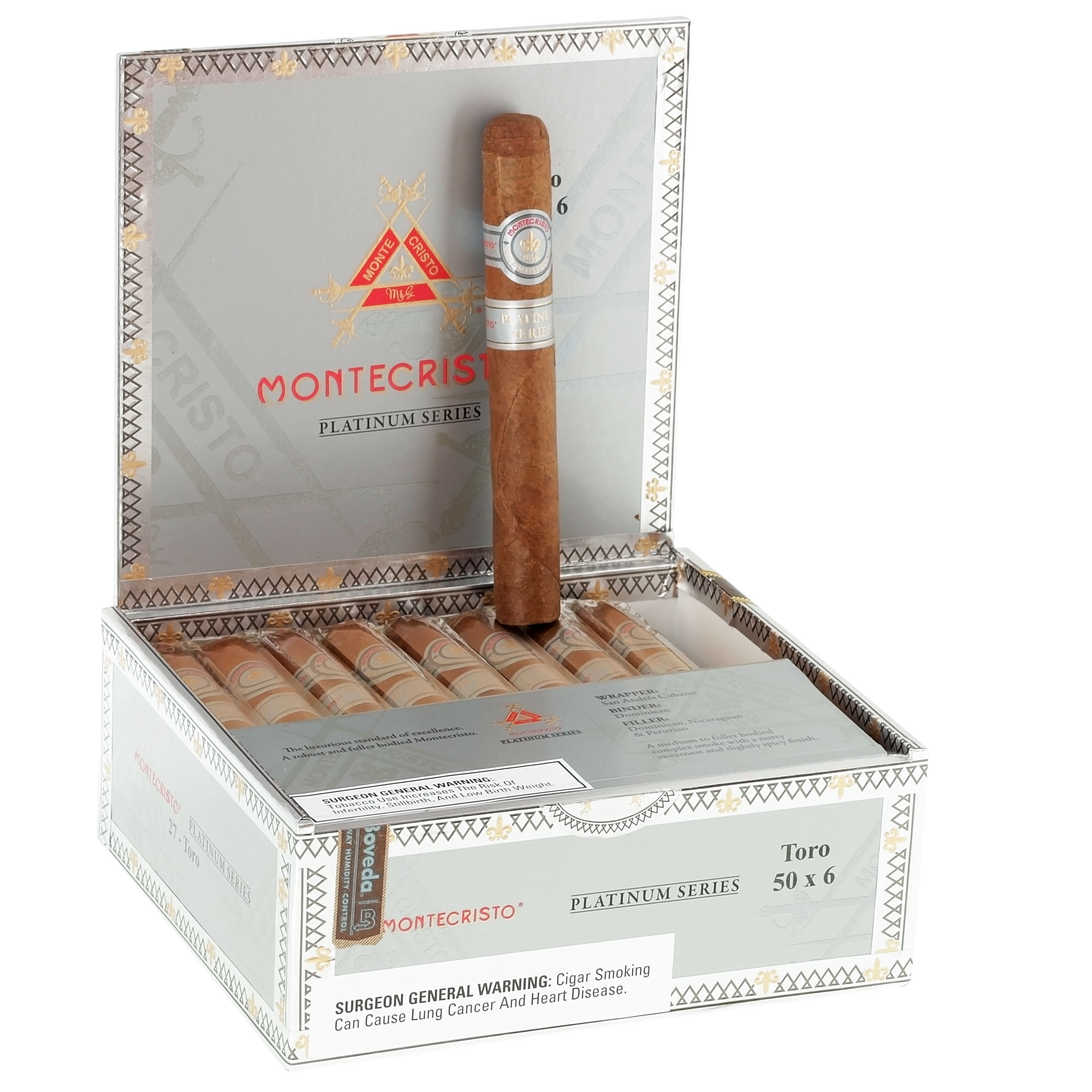 Montecristo Platinum Series packaging