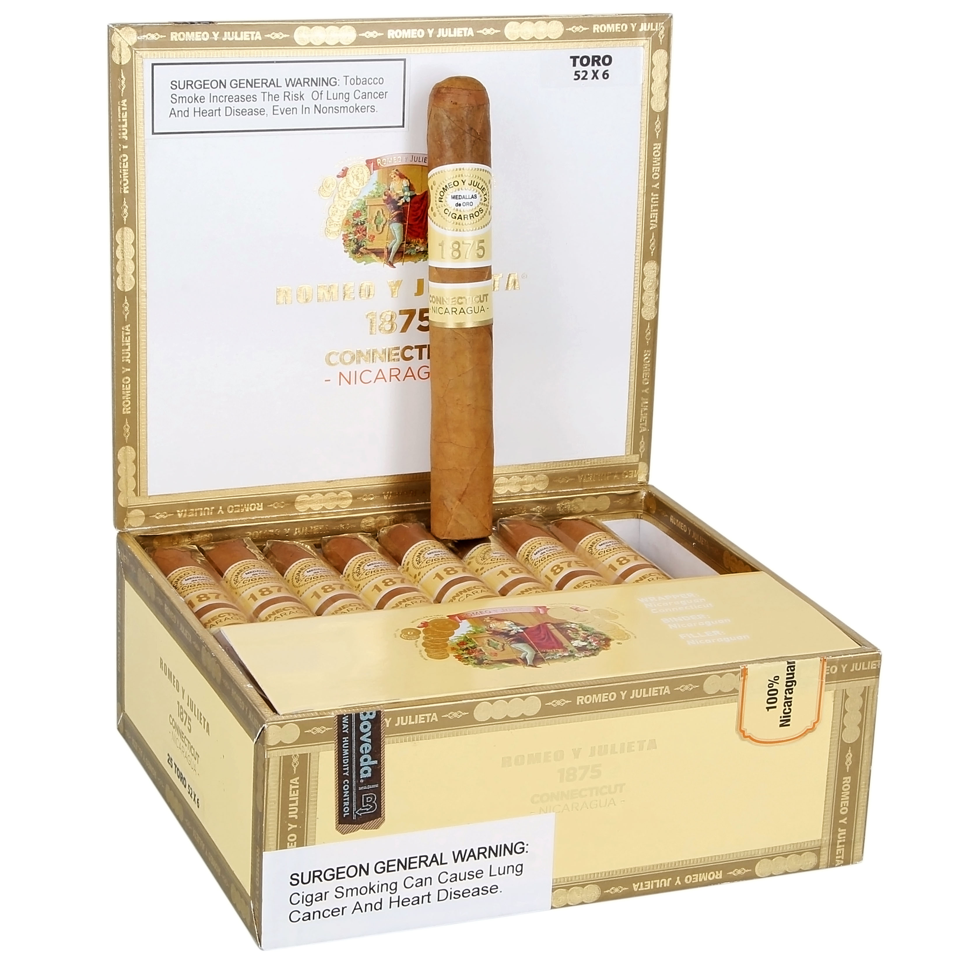 Romeo y Julieta 1875 Conn Nica packaging