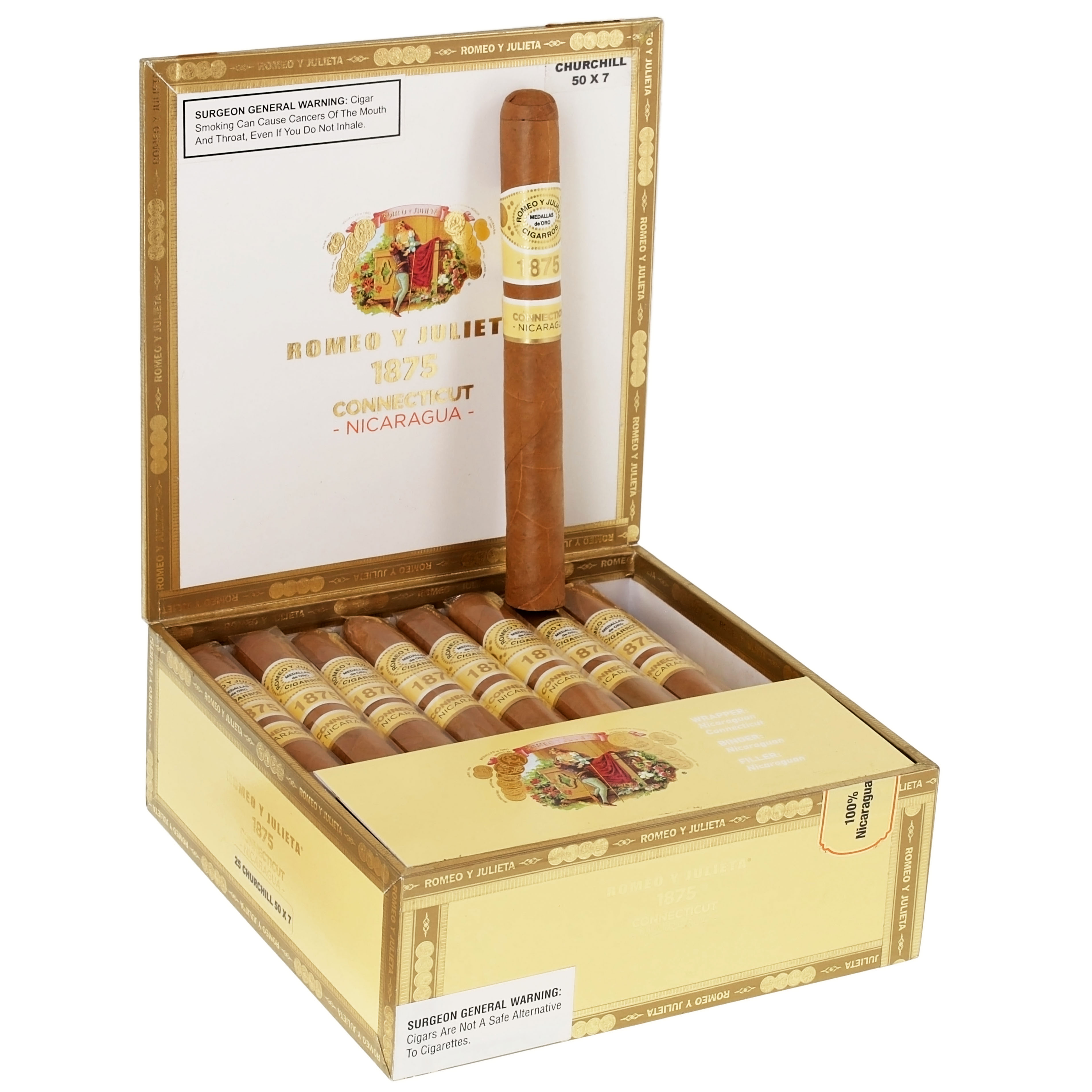 Romeo y Julieta 1875 Conn Nica packaging