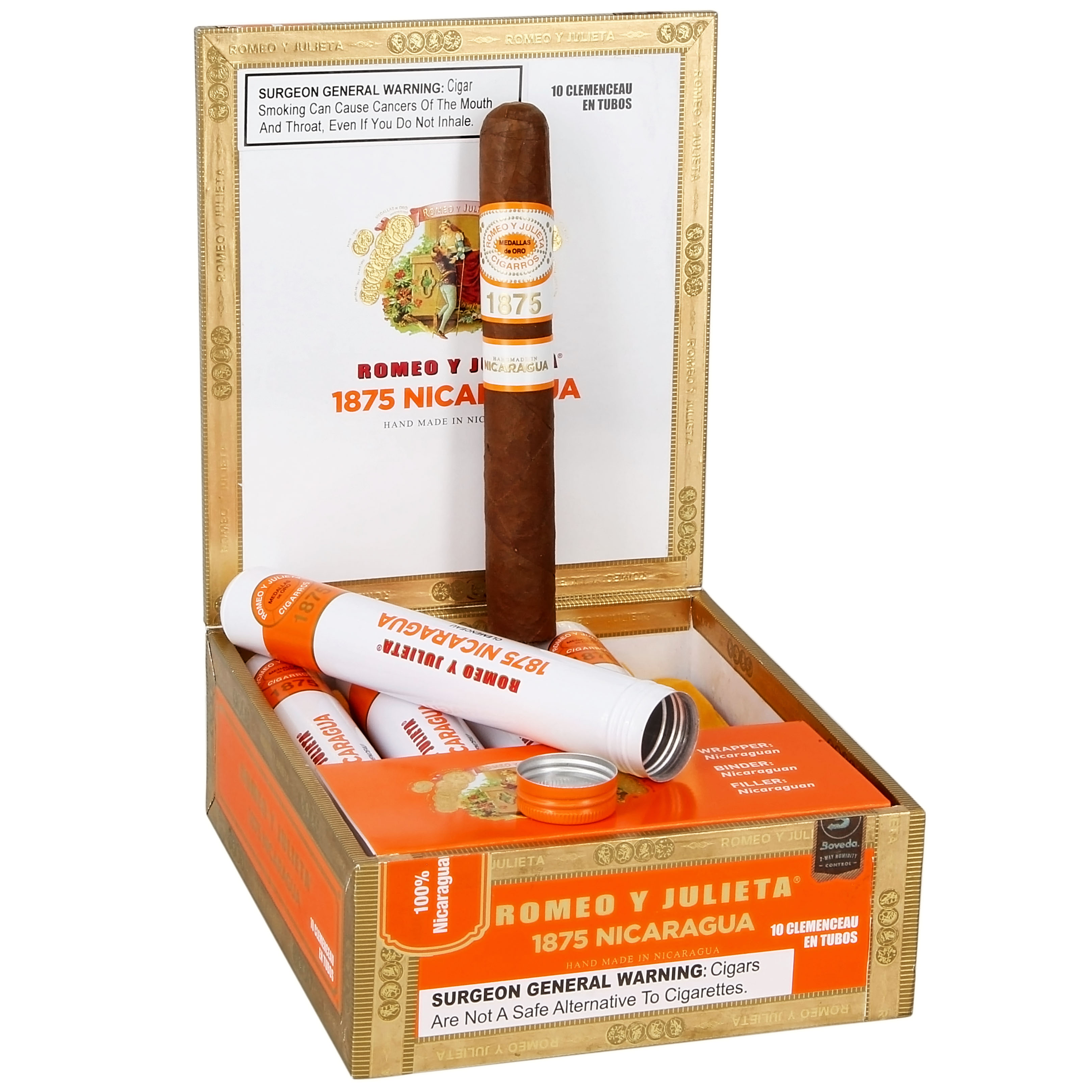 Romeo y Julieta 1875 Nicaragua packaging