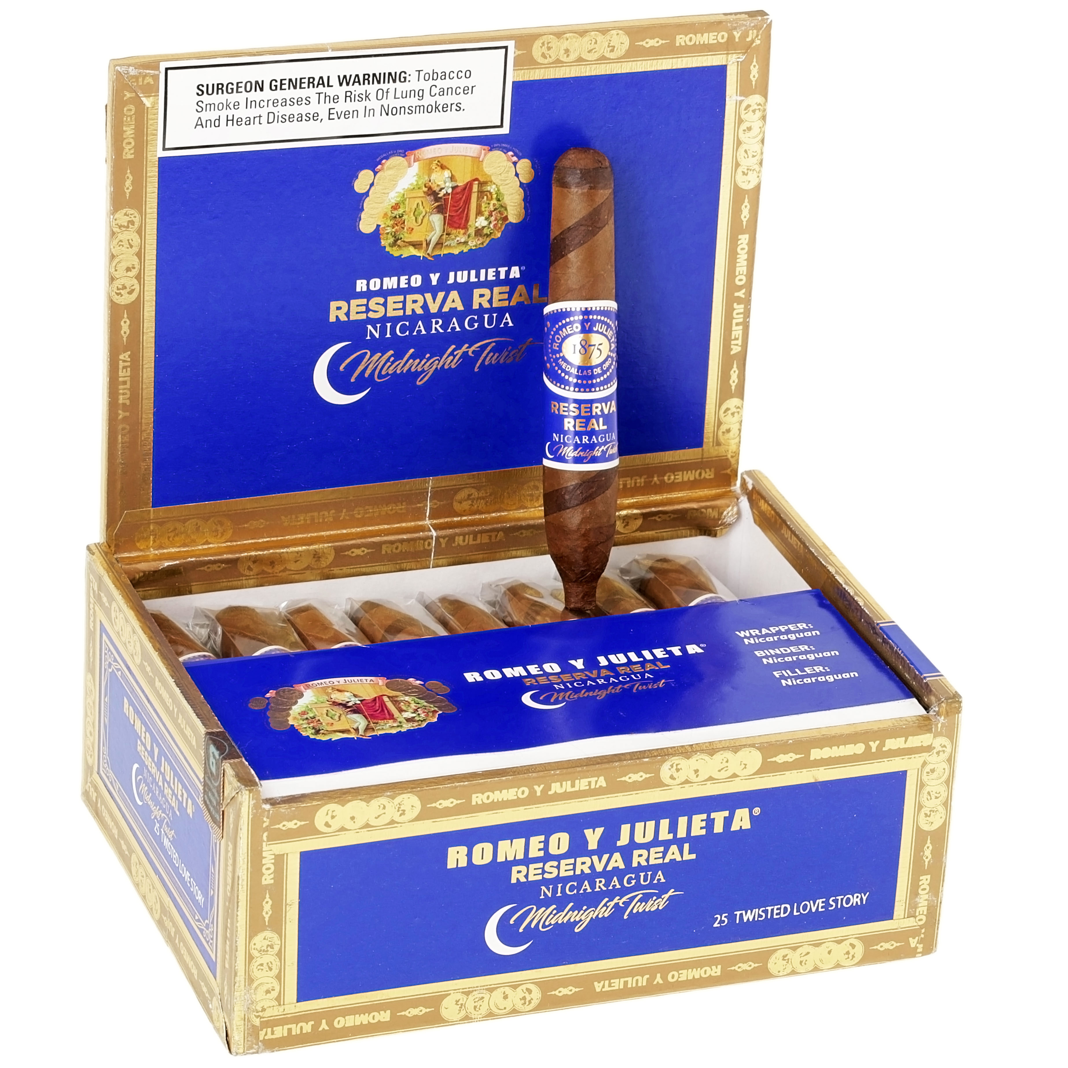 Ryj Reserva Real Nicaragua Midnight Twist packaging
