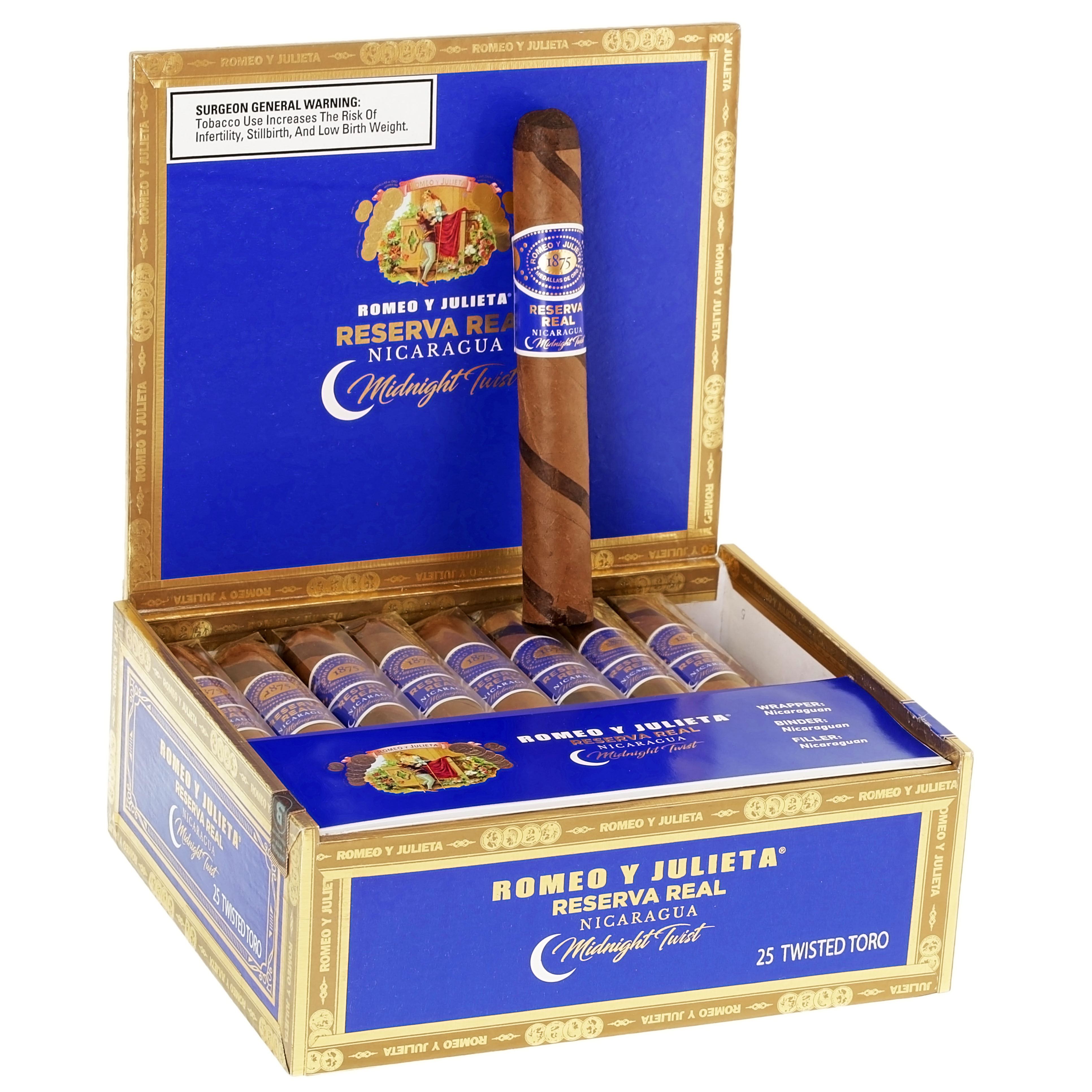 Ryj Reserva Real Nicaragua Midnight Twist packaging