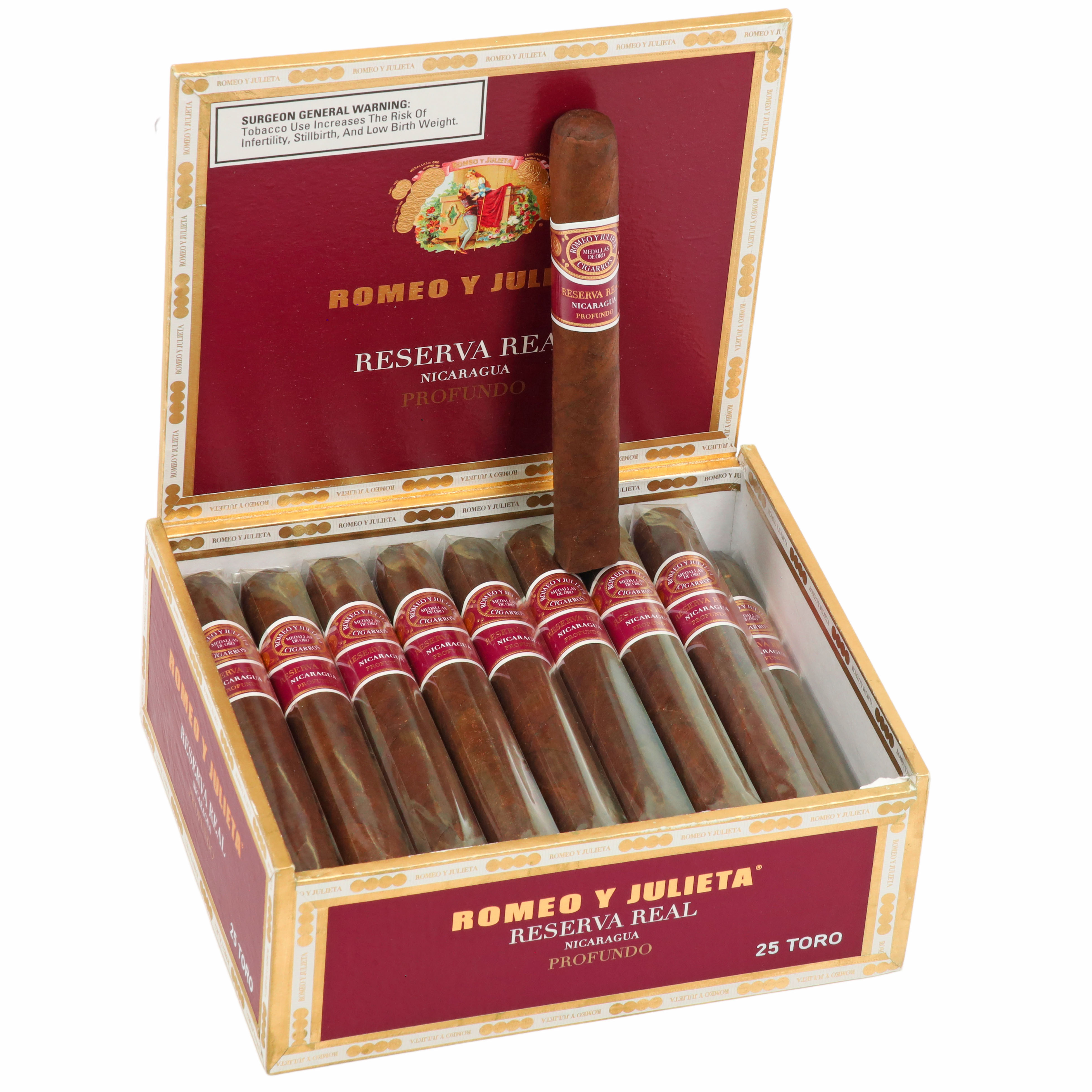 Romeo y Julieta Reserva Real Nicaragua Profundo packaging