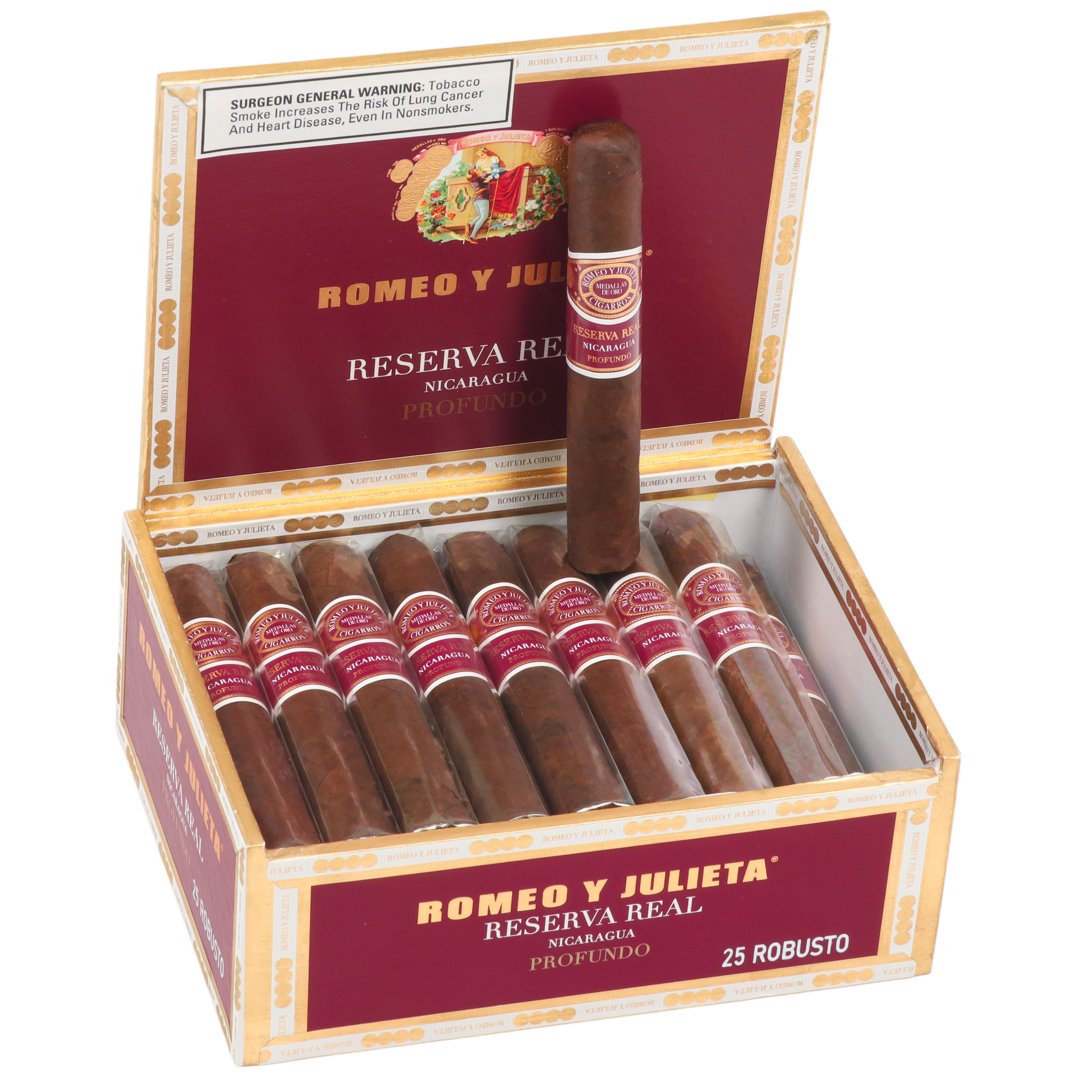 Romeo y Julieta Reserva Real Nicaragua Profundo packaging