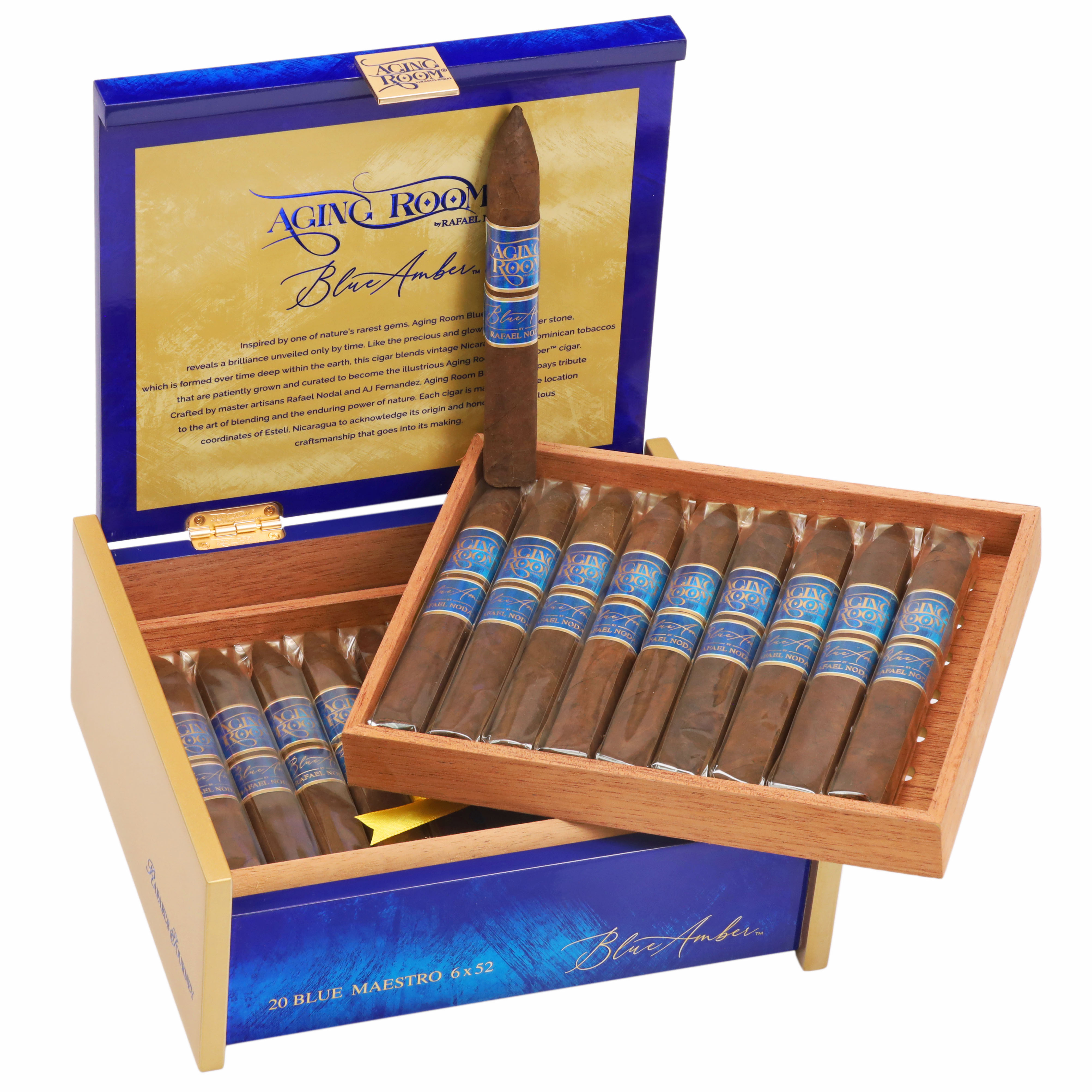 Aging Room Blue Amber packaging