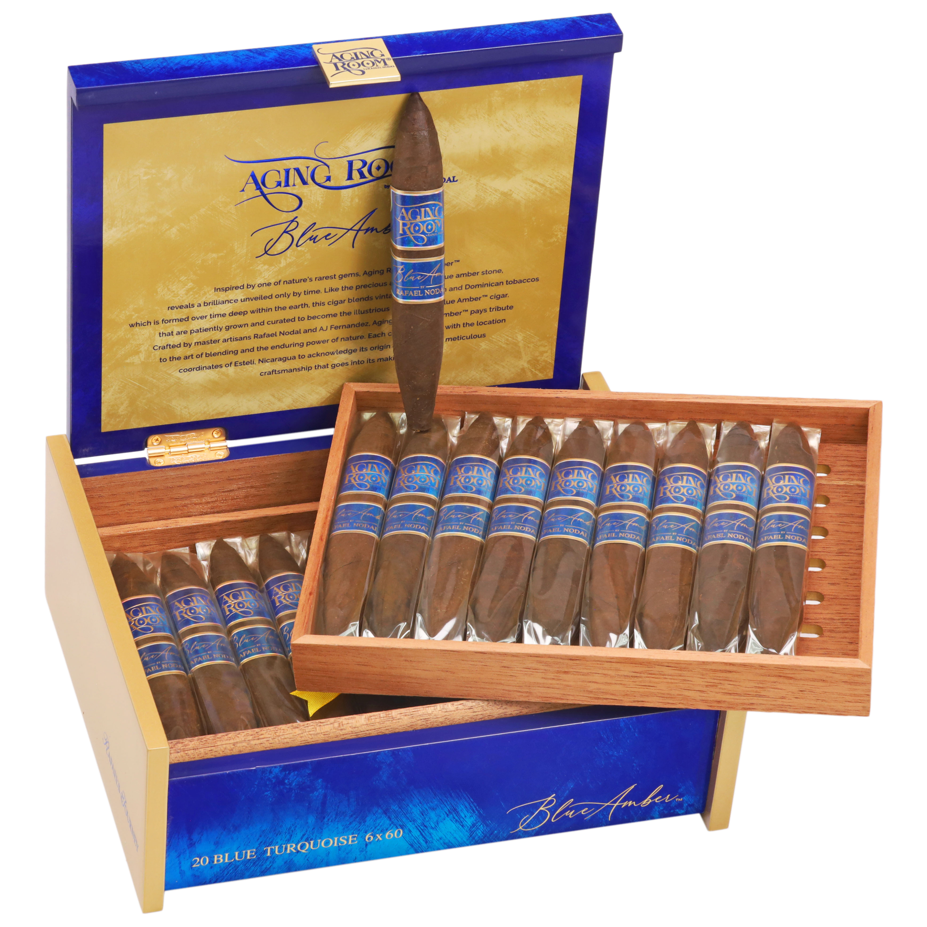 Aging Room Blue Amber packaging