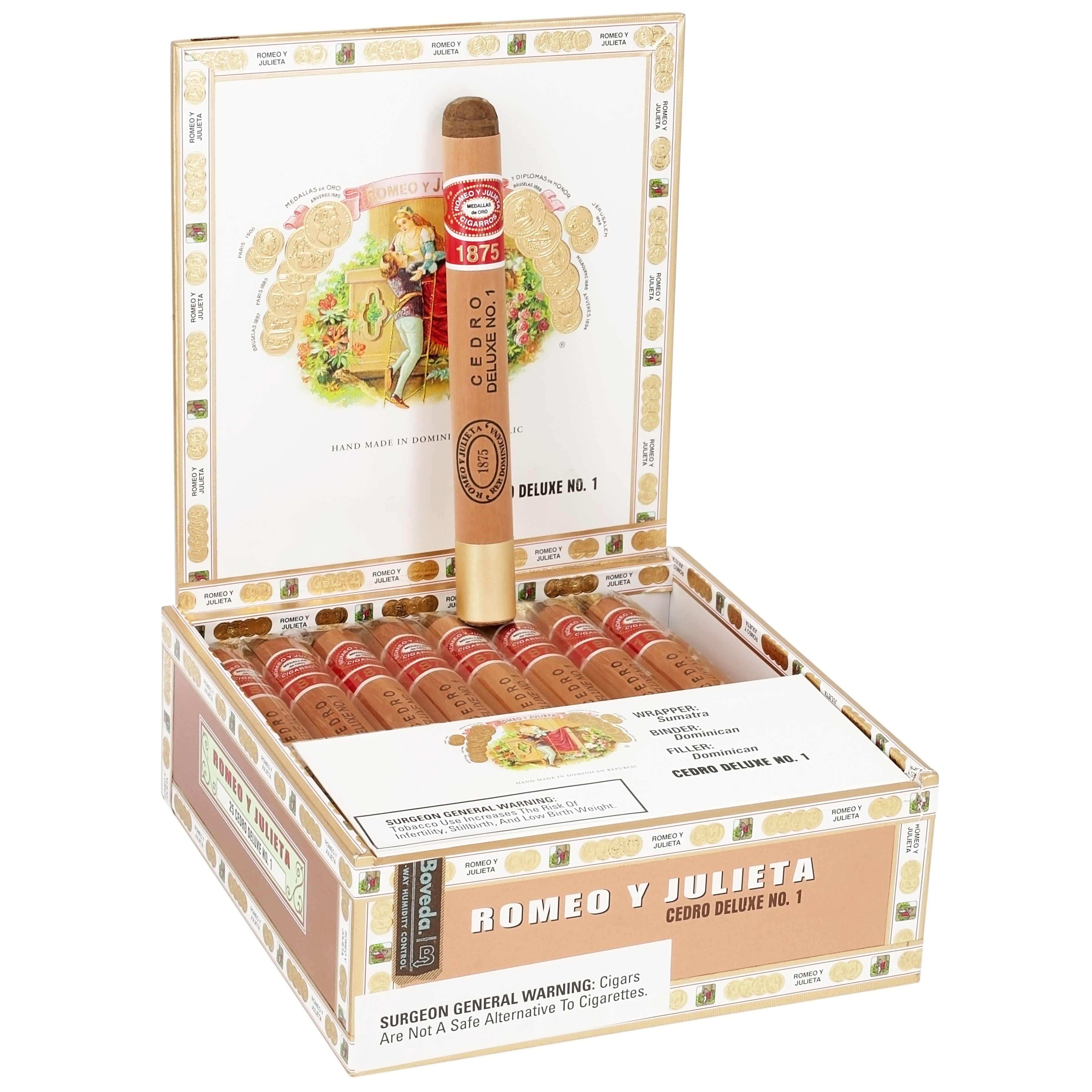 Romeo y Julieta 1875 packaging