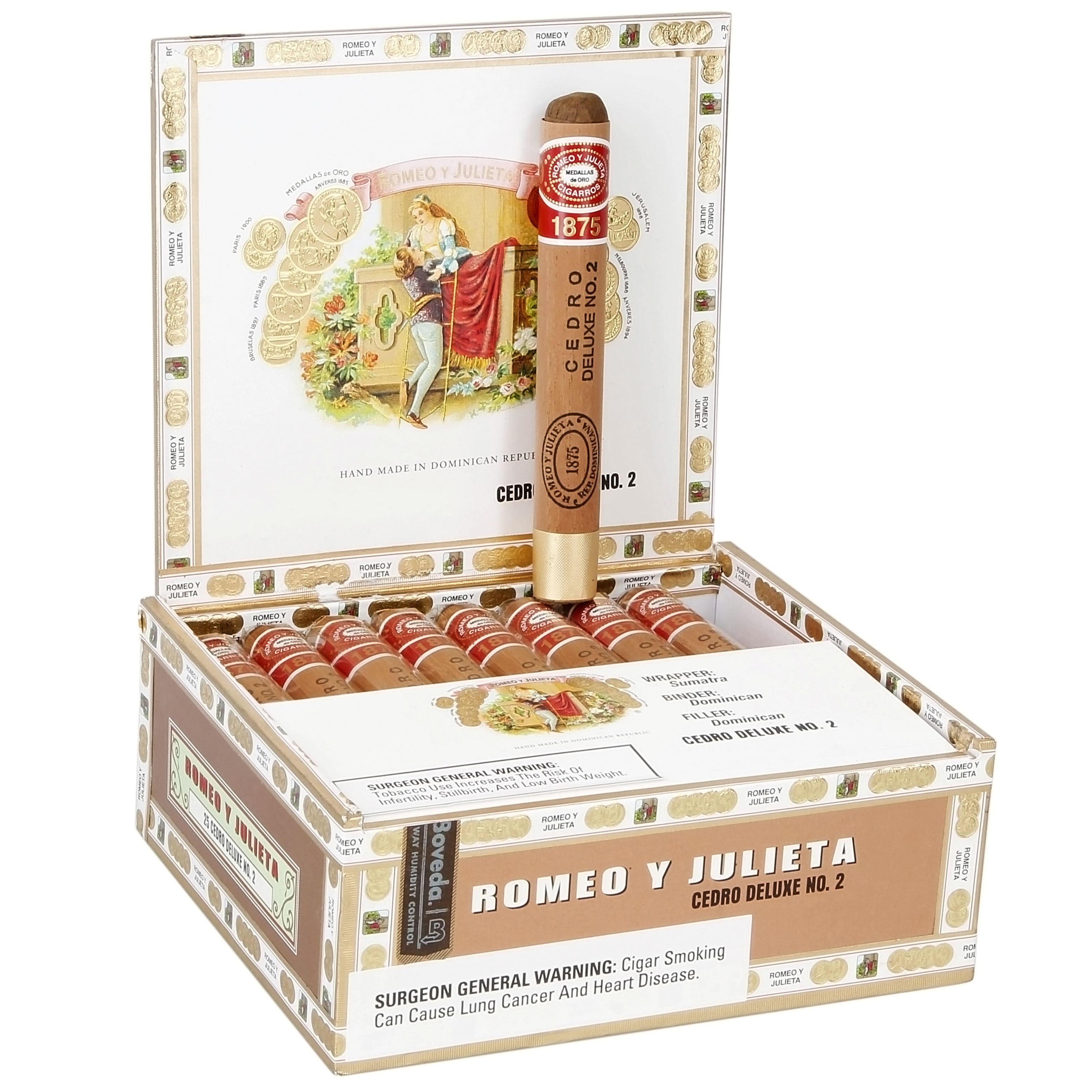 Romeo y Julieta 1875 packaging