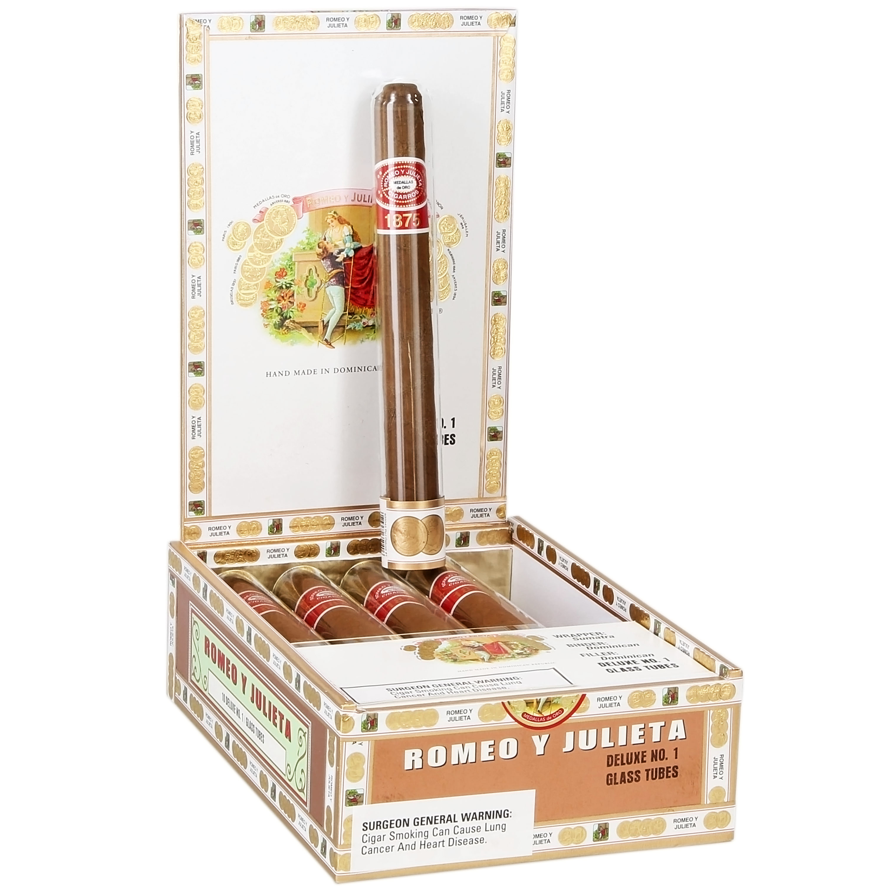 Romeo y Julieta 1875 packaging
