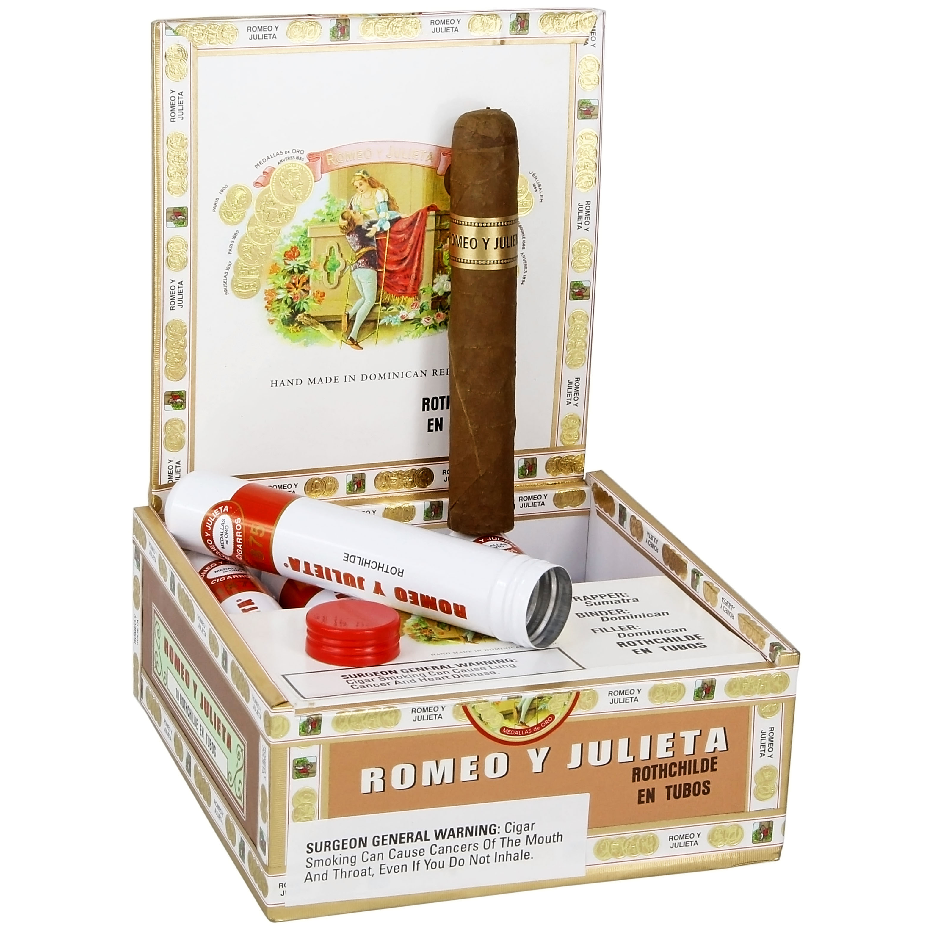 Romeo y Julieta 1875 packaging