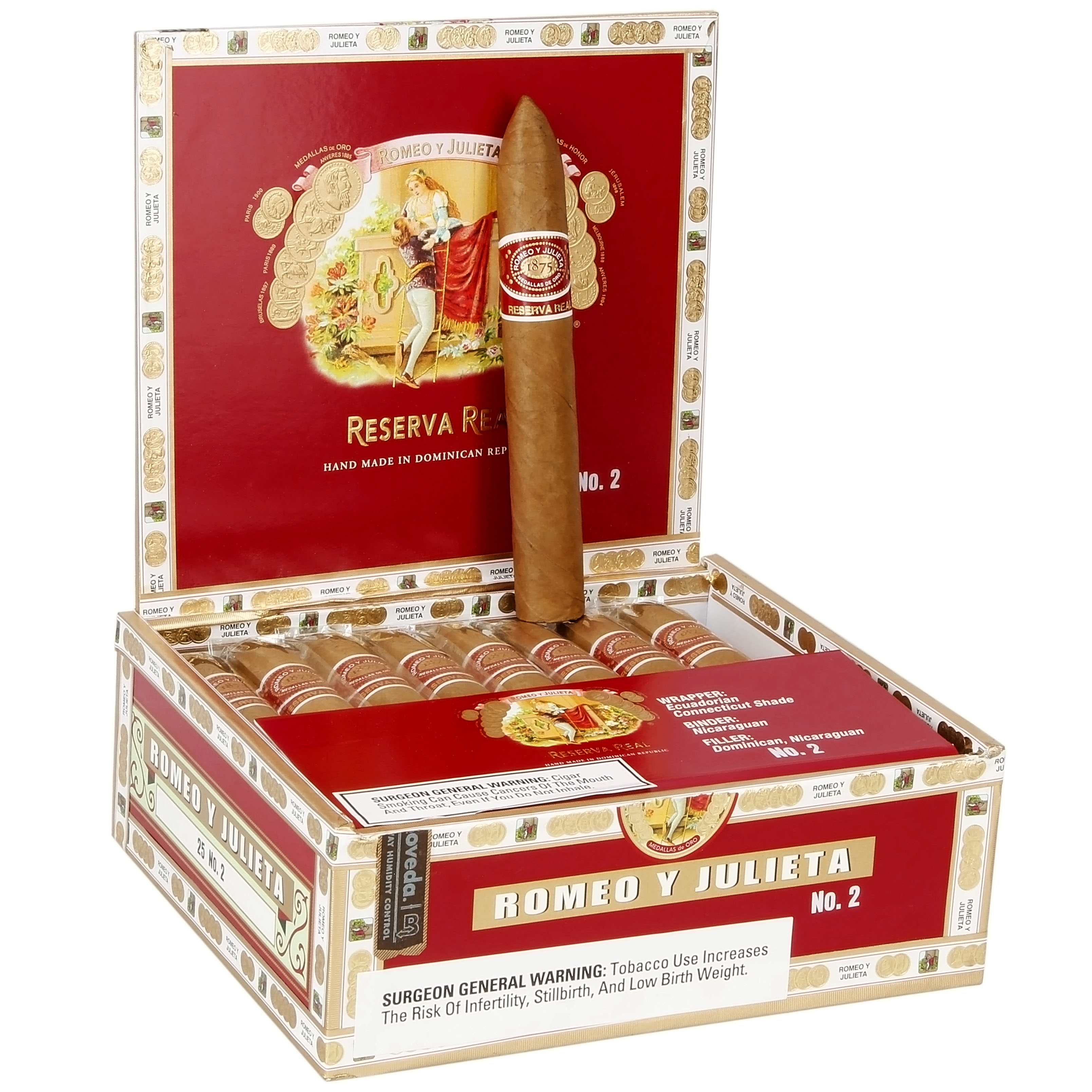 Romeo y Julieta Reserva Real packaging