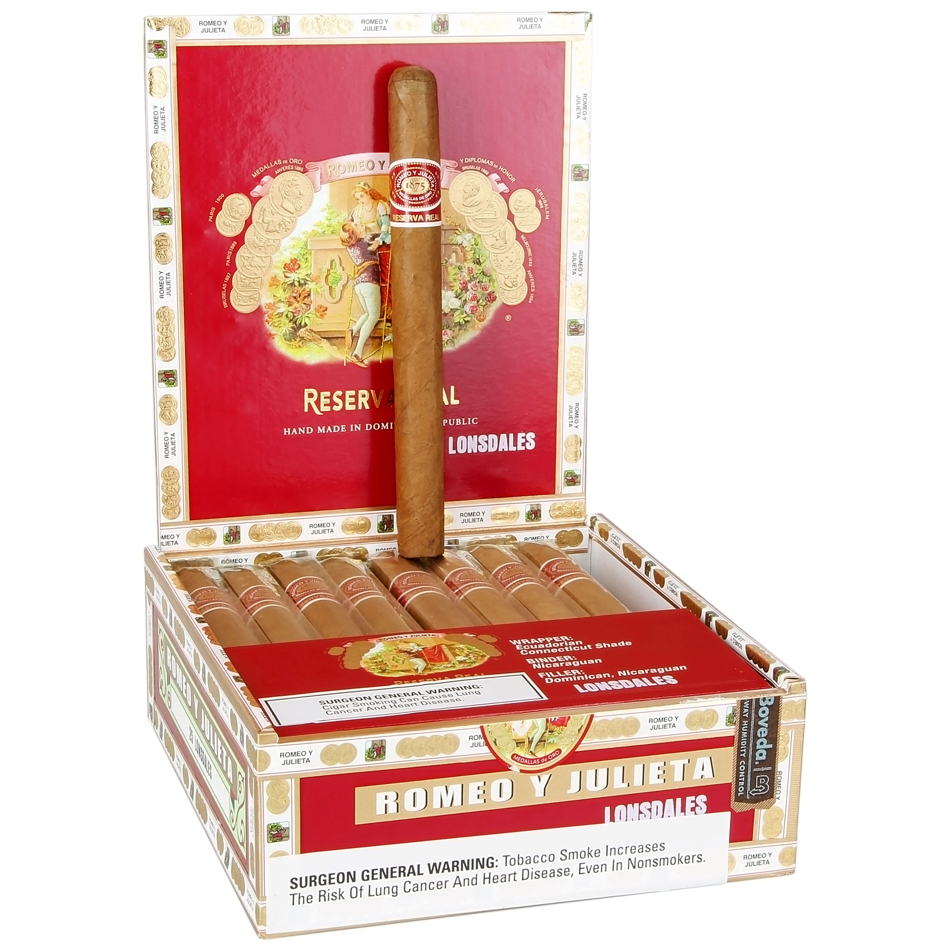 Romeo y Julieta Reserva Real packaging