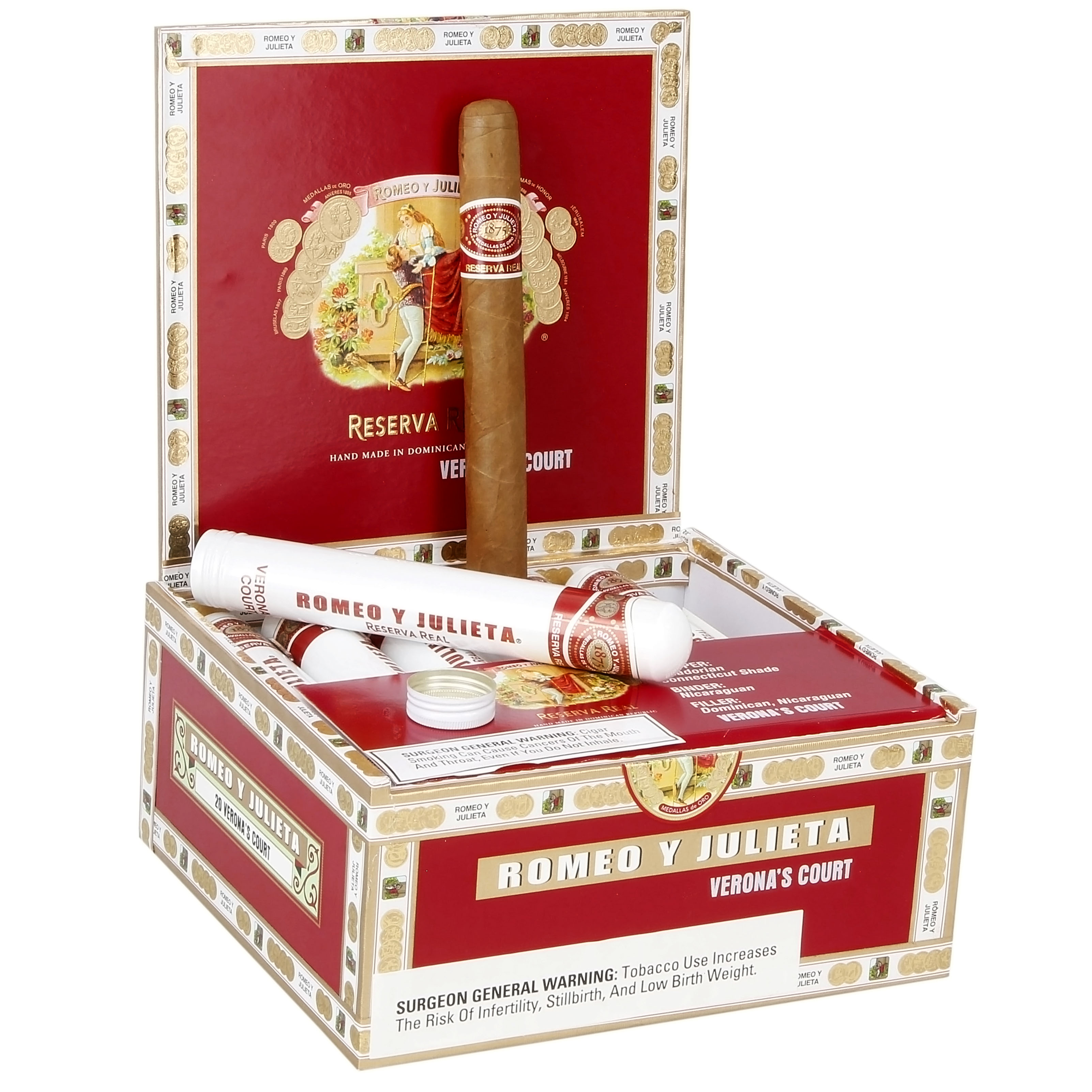 Romeo y Julieta Reserva Real packaging