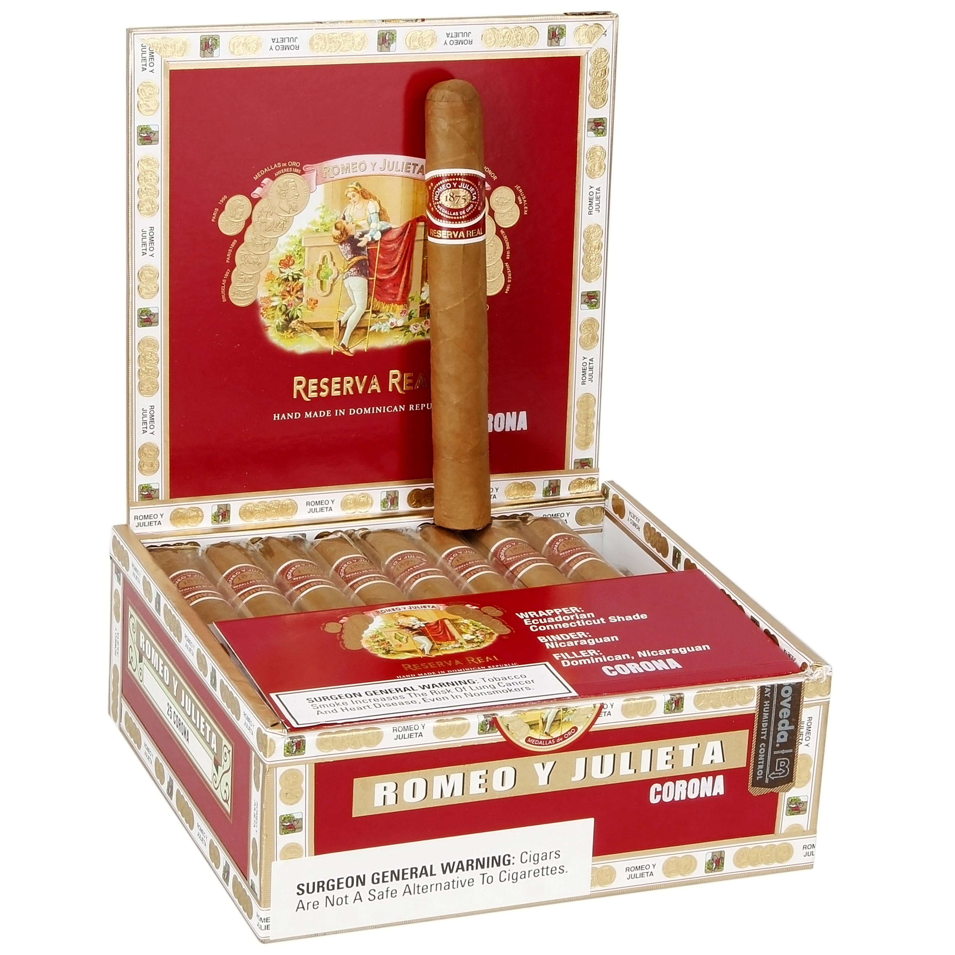 Romeo y Julieta Reserva Real packaging