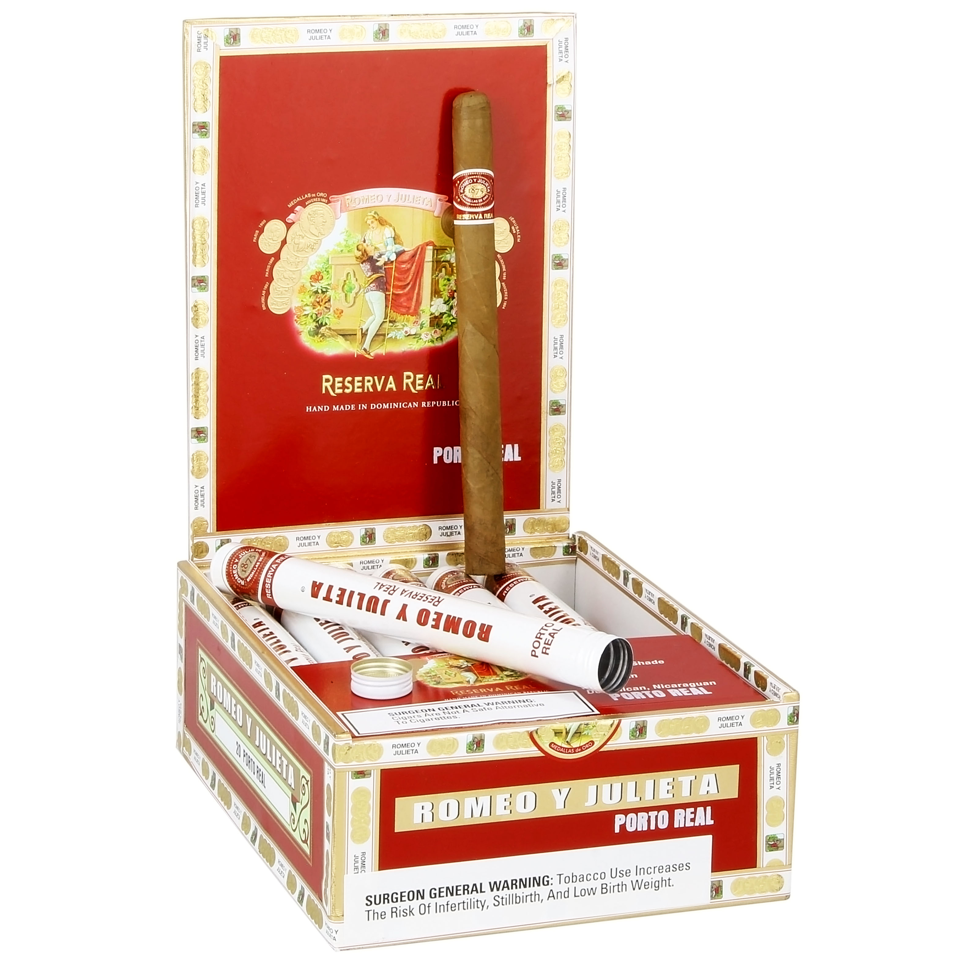 Romeo y Julieta Reserva Real packaging