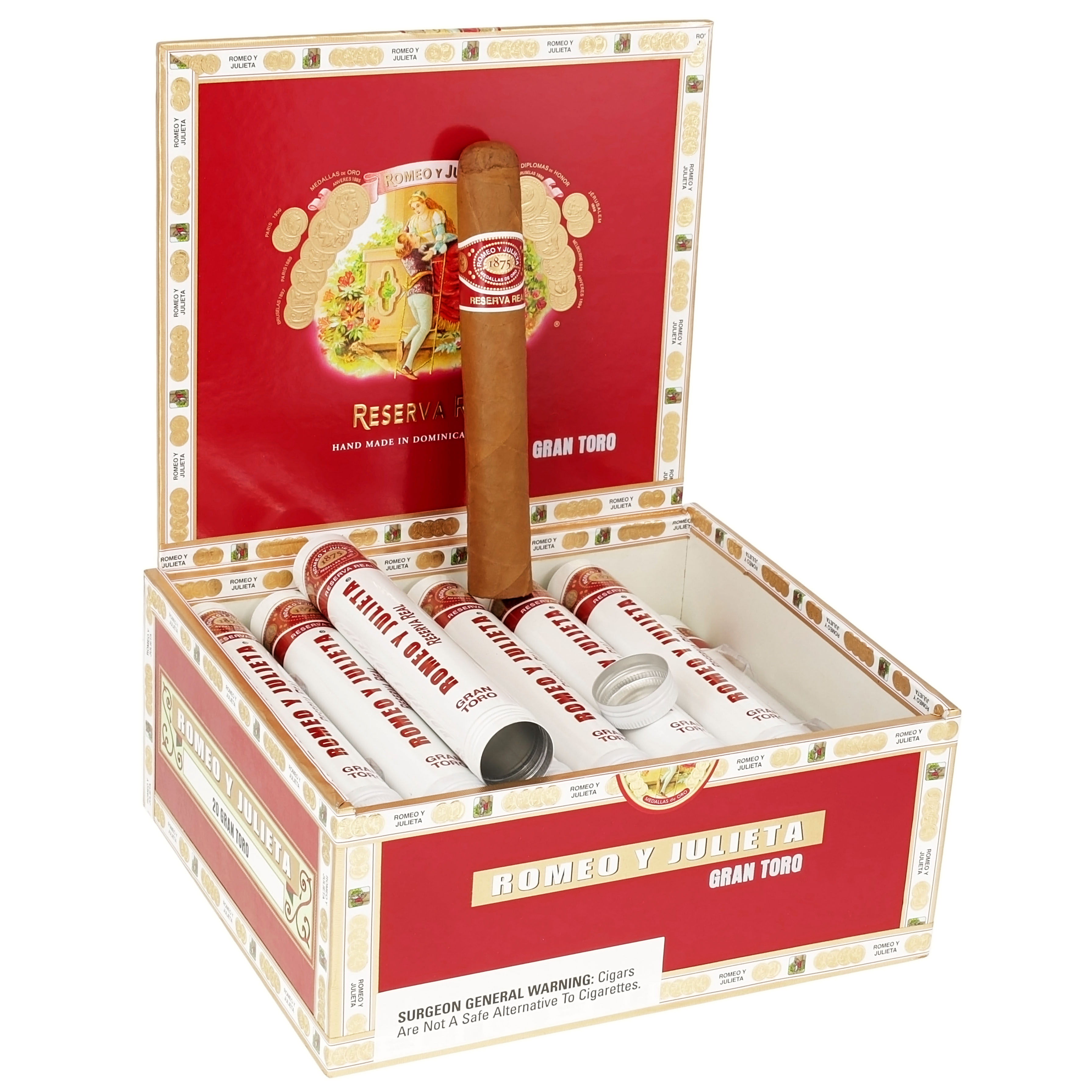 Romeo y Julieta Reserva Real packaging