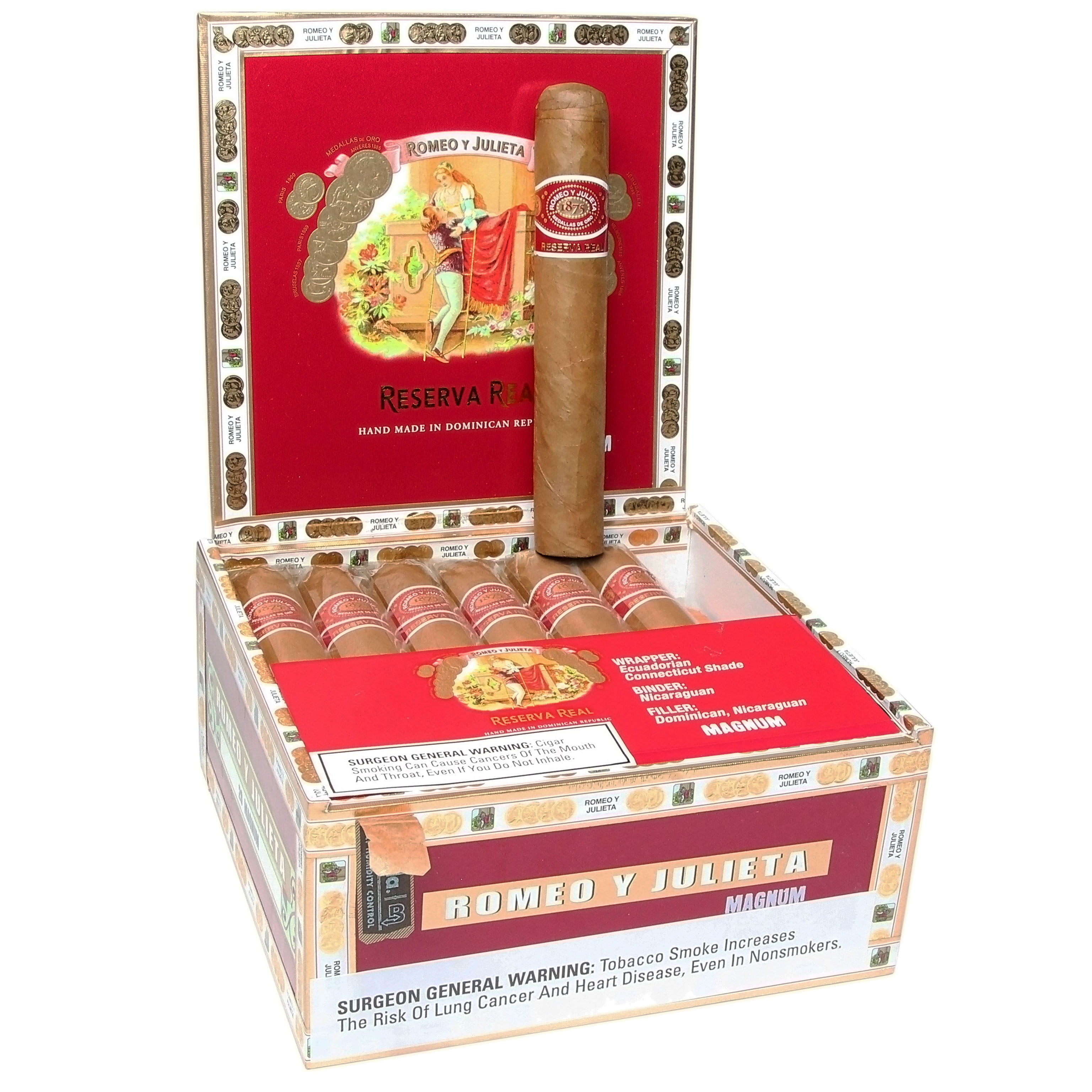Romeo y Julieta Reserva Real packaging