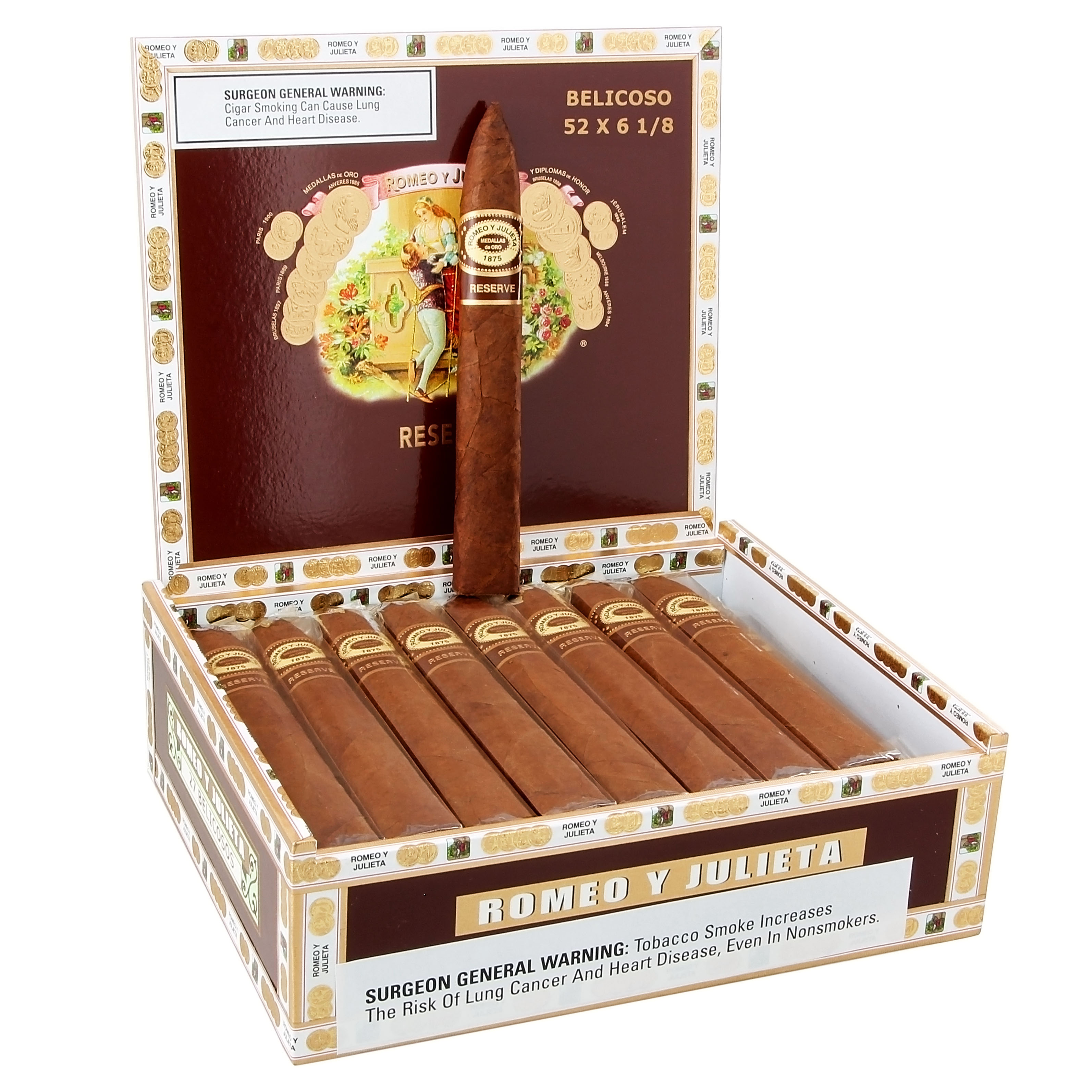Romeo y Julieta Reserve packaging