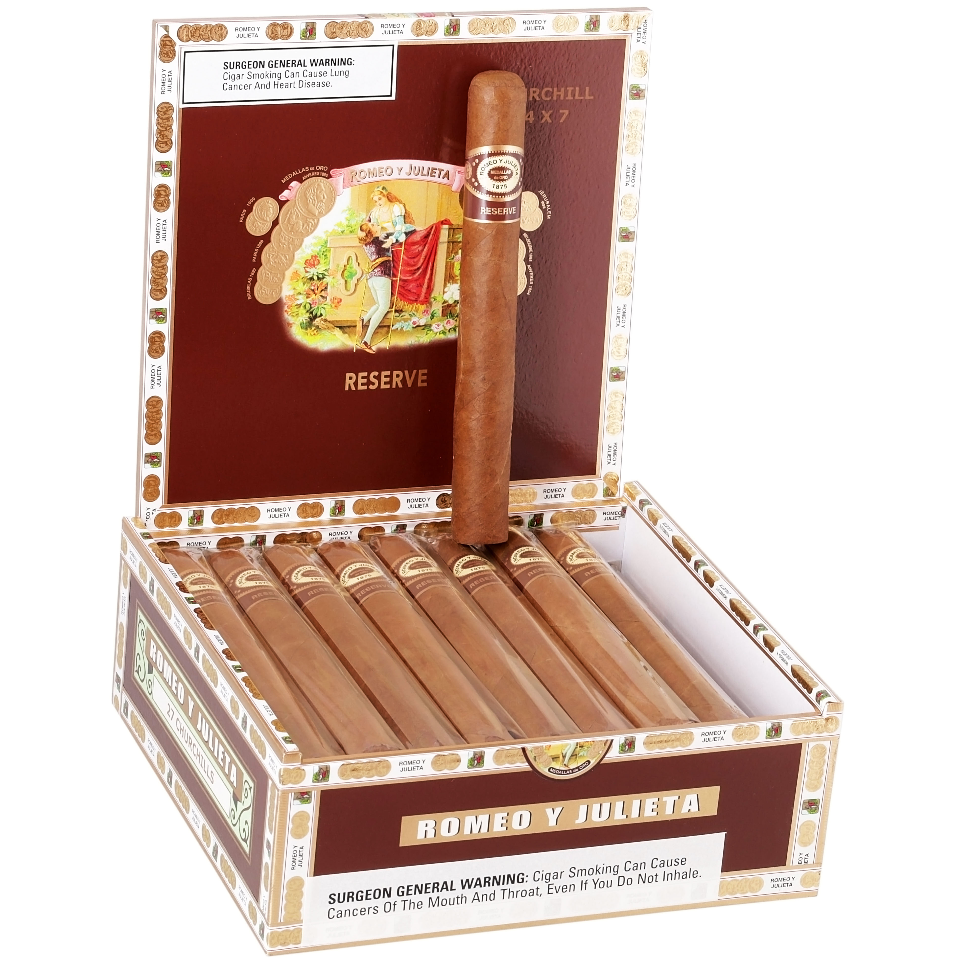 Romeo y Julieta Reserve packaging