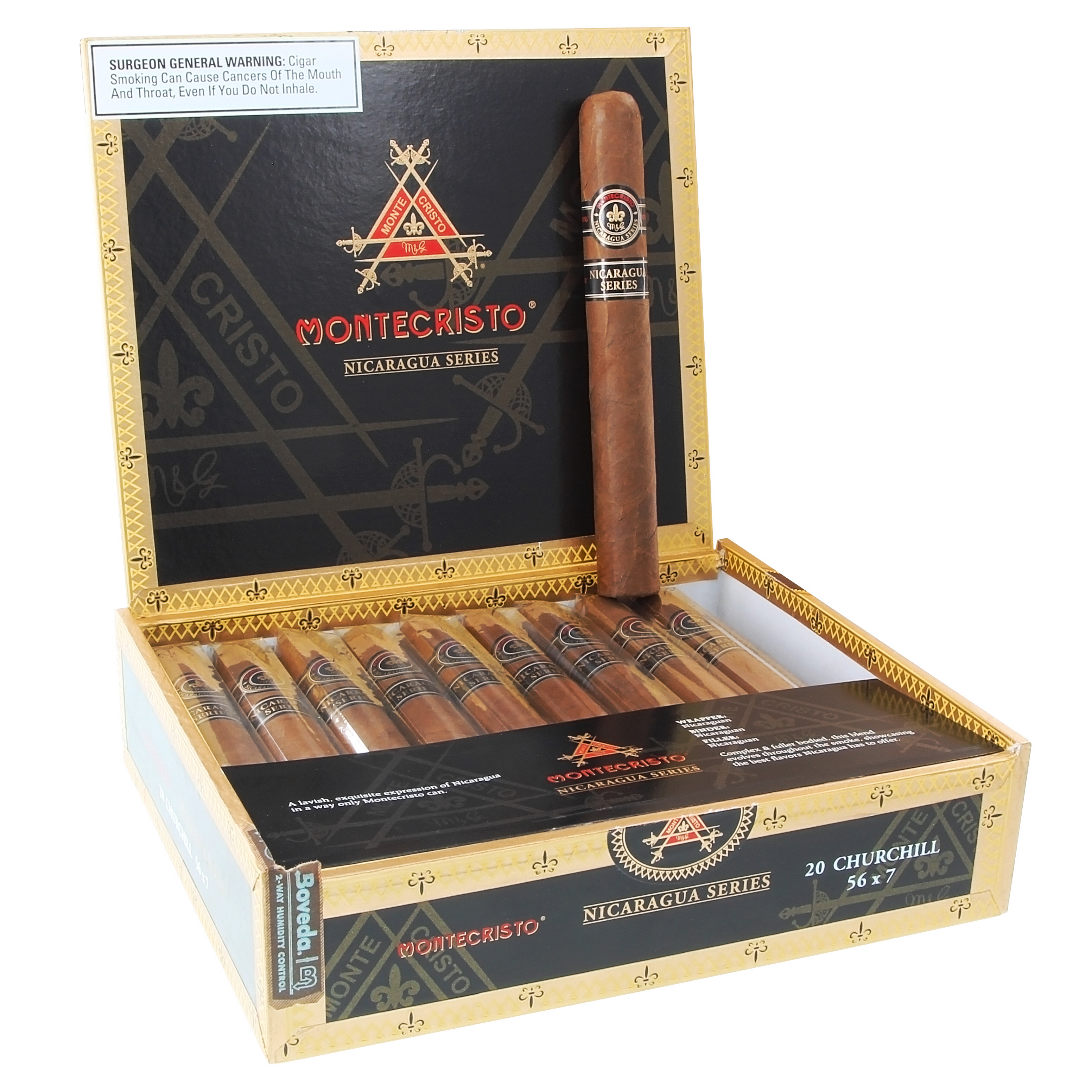 Montecristo Nicaragua packaging