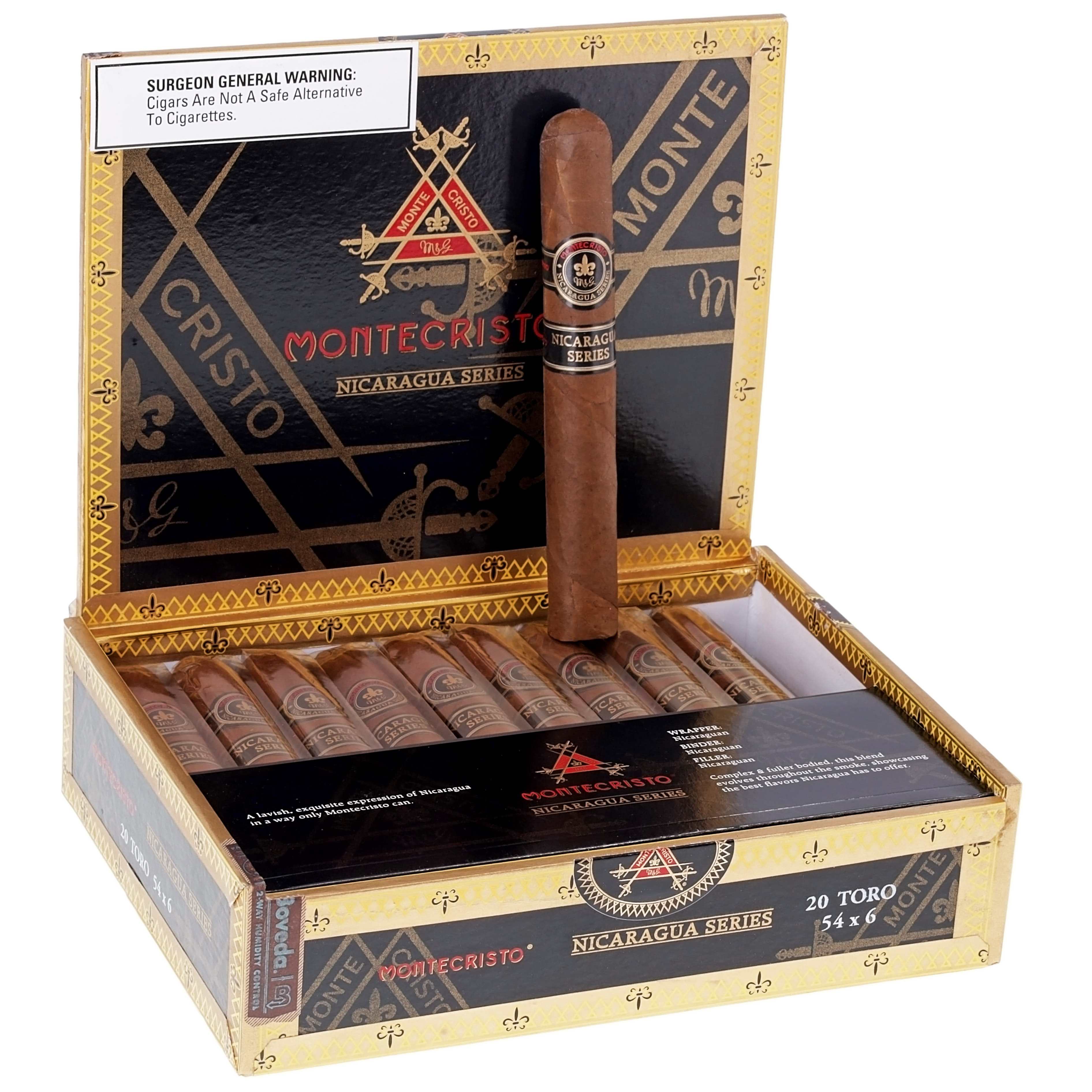 Montecristo Nicaragua packaging